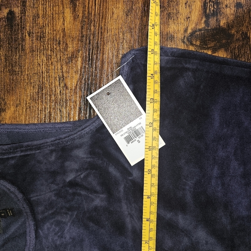 NWT Juicy Couture Velour Tank Dress Dark Blue Regal High Neck Small - Picture 8 of 9